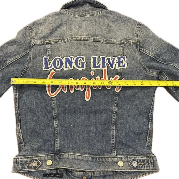 Ian Munsick/Cody Johnson “long live cowgirls” Upcycled denim jacket - Picture 2 of 6